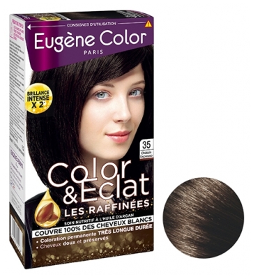 Eugène Color Color Éclat Coloration Ton sur Ton Sans Ammoniaque 115 ml - Coloration : 35 châtain Expresso