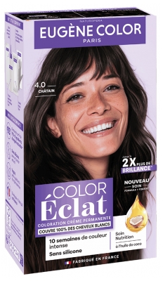 Eugène Color Color Éclat Coloration Ton sur Ton Sans Ammoniaque 115 ml - Coloration : 4 Châtain