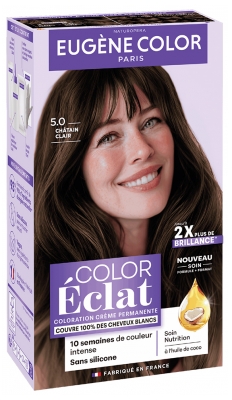 Eugène Color Color Éclat Coloration Ton sur Ton Sans Ammoniaque 115 ml - Coloration : 5.0 Châtain Clair