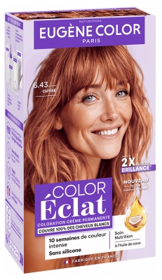 Eugène Color Color & Glow Coloration Ton sur Ton Sans Ammoniaque 115 ml - Coloration : 6.43 Cuivré