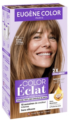 Eugène Color Color & Glow Coloration Ton sur Ton Sans Ammoniaque 115 ml - Coloration : 7.0 Blond Foncé Naturel