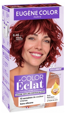 Eugène Color Color Éclat Coloration Ton sur Ton Sans Ammoniaque 115 ml - Coloration : 6.46 Rouge Passion