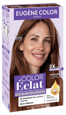 Eugène Color Color & Glow Coloration Ton sur Ton Sans Ammoniaque 115 ml - Coloration : 6.8 Marron Praliné