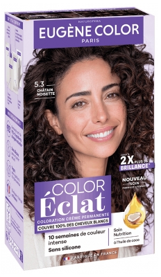 Eugène Color Color Éclat Coloration Ton sur Ton Sans Ammoniaque 115 ml - Coloration : 5.3 Châtain Noisette