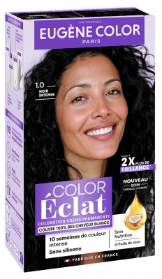 Eugène Color Color Éclat Coloration Ton sur Ton Sans Ammoniaque 115 ml - Coloration : 1.0 Noir Intense