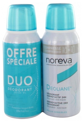 Déodorant Compressé 24H sans Sels d'Aluminium (Lot de 2 x 100 ml) (à consommer de préférence avant le 31/08/2026)