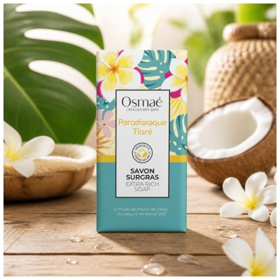 Osmaé Savon Surgras Tiaré Paradisiaque 100 g