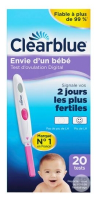 Clearblue Test d'Ovulation Digital 4 Jours 40 Unités (à consommer de préférence avant le 31/08/2026)