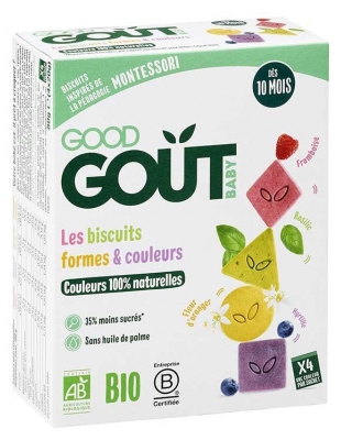 Biscuits bio pour bébé dès 10 mois: Babybio Mini Biscuits à la Vanille 190g (à consommer de préférence avant le 27/07/2026)