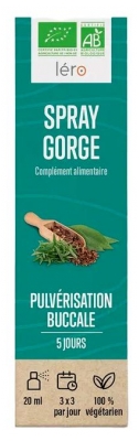 Spray Gorge Bio Naturactive 20 ml (à consommer de préférence avant le 30/06/2026)