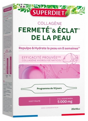 Complément Alimentaire Collagène & Acide Hyaluronique pour une Peau Ferme et Lumineuse - 30 Gélules (à consommer de préférence avant le 31/07/2026)