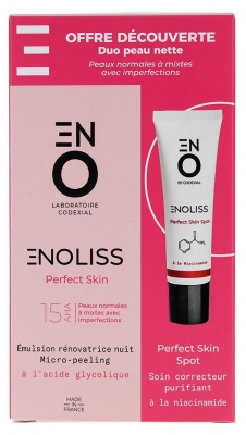 Emulsion Rénovatrice Nuit avec Micro-Peeling AHA 15% - Soin Correcteur Purifiant - 30 ml (à consommer de préférence avant le 31/08/2026)