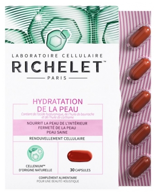 Complément Alimentaire Hydratation de la Peau 60 Gélules (à consommer de préférence avant le 30/07/2026)