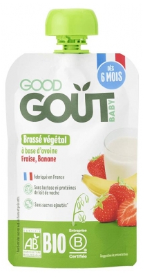 Brassé Végétal Avoine Myrtille Pomme dès 6 Mois Bio 90 g (à consommer de préférence avant le 21/07/2026)