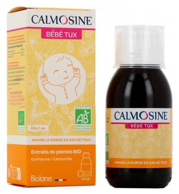 Sirop Apaisant pour Bébé à la Camomille et à la Mélisse 90 ml (à consommer de préférence avant le 30/07/2026)