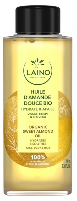 Huile d'Amande Douce Bio 100 ml - Soin hydratant et nourrissant pour la peau (à consommer de préférence avant le 31/07/2026)