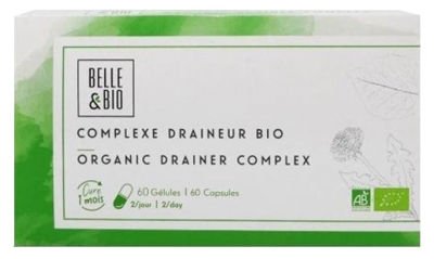 Complément Alimentaire Draineur Bio en Gélules - 60 Unités (à consommer de préférence avant le 31/08/2026)