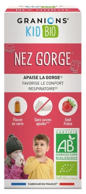 Soluté Nature Kid Nez Gorge Bio 120 ml (à consommer de préférence avant le 01/08/2026)