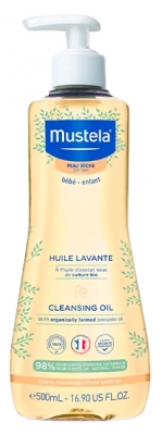 Mustela Huile Lavante à l'Avocat Bio Peau Sèche 500 ml