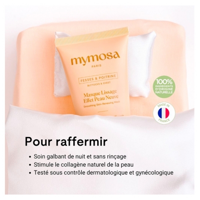 Mymosa Masque Lissage Effet Peau Neuve Fesses & Poitrines Bio 100 ml