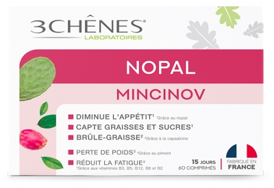 Les 3 Chênes Nopal Mincinov Minceur 60 Comprimés