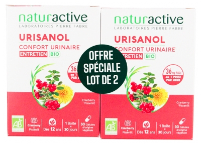 Naturactive Urisanol Confort Urinaire Entretien Bio 2x30 Gélules