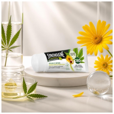SyntholKiné Syntholkiné Gel de Massage CBD Apaise et Détend Sensation de Fraicheur 50 ml