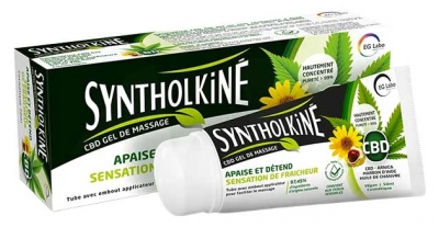 SyntholKiné Syntholkiné Gel de Massage CBD Apaise et Détend Sensation de Fraicheur 50 ml