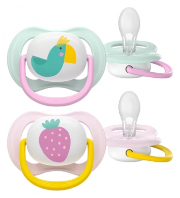 Avent Ultra Air Happy 2 Sucettes 0-6 Mois