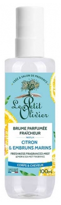 Le Petit Olivier Brume Parfumée Fraîcheur Parfum Embruns Marins & Citron 100 ml