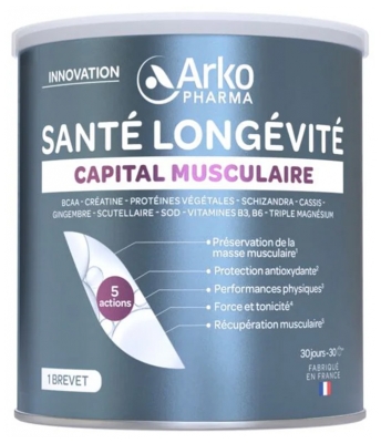 Arkopharma Santé Longévité Capital Musculaire 30 Jours 285 g