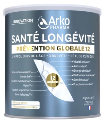 Arkopharma Santé Longévité Prévention Globale 12 30 Jours 285 g