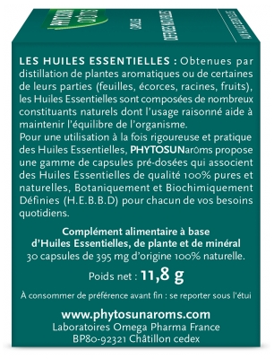 Phytosun Arôms Aromadoses Défenses Naturelles Étui de 30 Capsules Molles