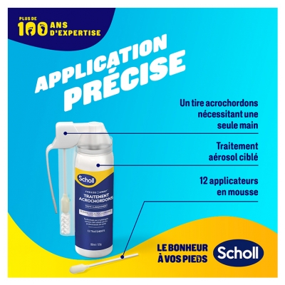 Scholl Traitement Acrochordons Freeze Away Cryothérapie 12 Traitements 