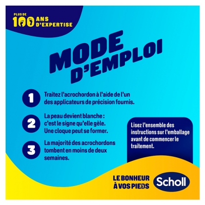 Scholl Traitement Acrochordons Freeze Away Cryothérapie 12 Traitements 