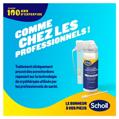 Scholl Traitement Acrochordons Freeze Away Cryothérapie 12 Traitements 
