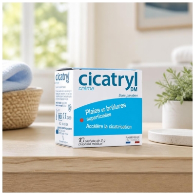 Pierre Fabre Health Care Cicatryl DM Crème Plaies et Écorchures 10 x 2 g