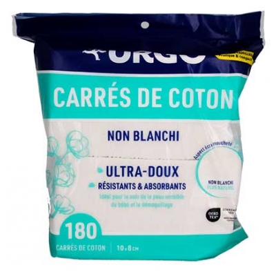 Urgo Carrés de Coton Non Blanchi 10 x 8 cm 180 Unités