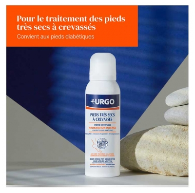 Urgo Crème en Mousse Hydratation Intense Pieds Très Secs 125 ml
