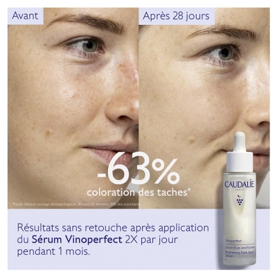 Caudalie Vinoperfect Sérum Éclat Anti-Taches Visage, Cou et Décolleté 50 ml