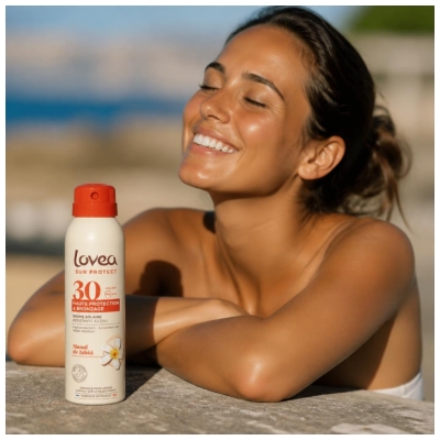 Lovea Brume Haute Protection & Bronzage Visage et Corps Monoï de Tahiti SPF30 150 ml