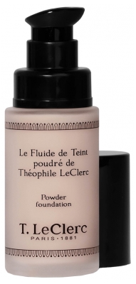 T.Leclerc Fluide de Teint Fini Poudré et Mat 30 ml - Teinte : 02 - Clair Rosé Mat