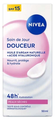 Nivea Soin de Jour Peaux Sèches Douceur SPF15 50 ml