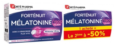 Forté Pharma Forténuit Mélatonine 1900 Flash 2 x 30 Comprimés