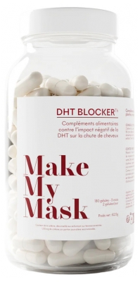 Make My Mask Dht Blocker - Complément Alimentaires Anti-Chute Hormonale
180 Gélules - 3 Mois de Cure