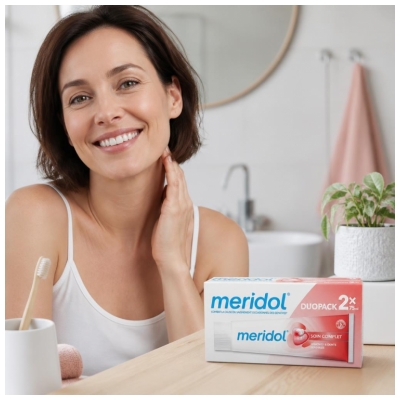 Meridol Soin Complet Sensibilité Dentifrice Lot 2 x 75 ml