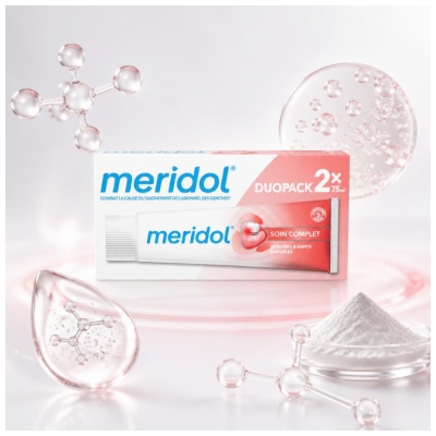 Meridol Soin Complet Sensibilité Dentifrice Lot 2 x 75 ml