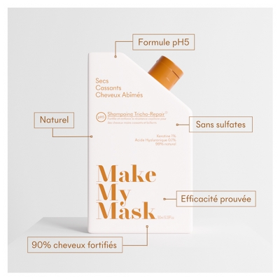 Make My Mask Tricho-Repair pH5 Shampoing Cheveux Abîmés 180 ml