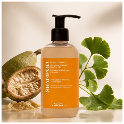 Madame la Présidente Résolution N°5 Shampoing Anti-Chute & Fortifiant Tous Types de Cheveux 250 ml