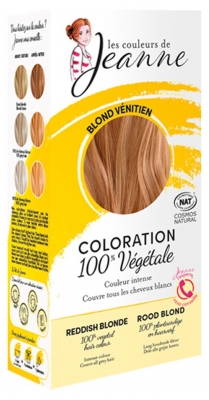 Coloration Végétale Bio Blond Vénitien - 100% Naturel et Respectueux de l'Environnement (à consommer de préférence avant le 01/07/2026)